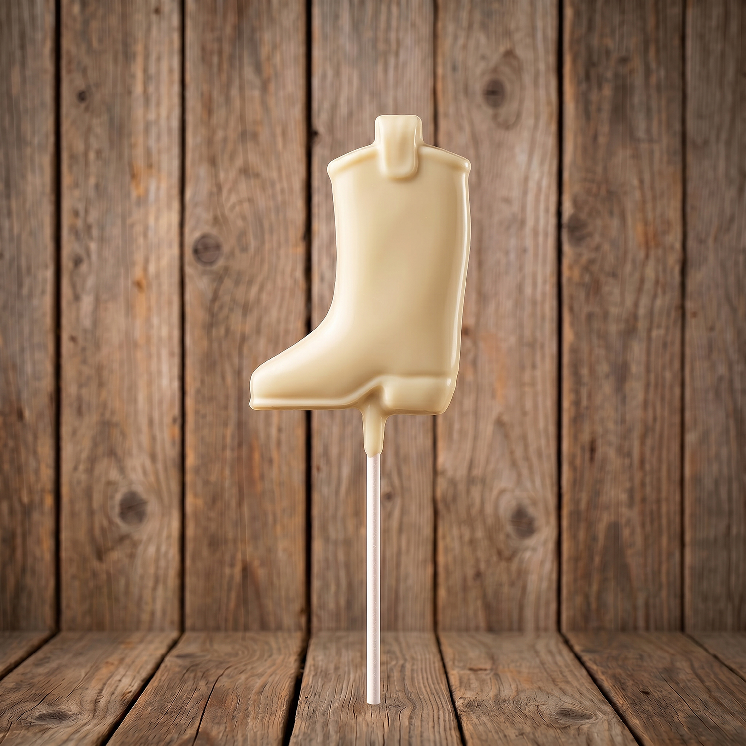White Chocolate Cowboy Boot Pops